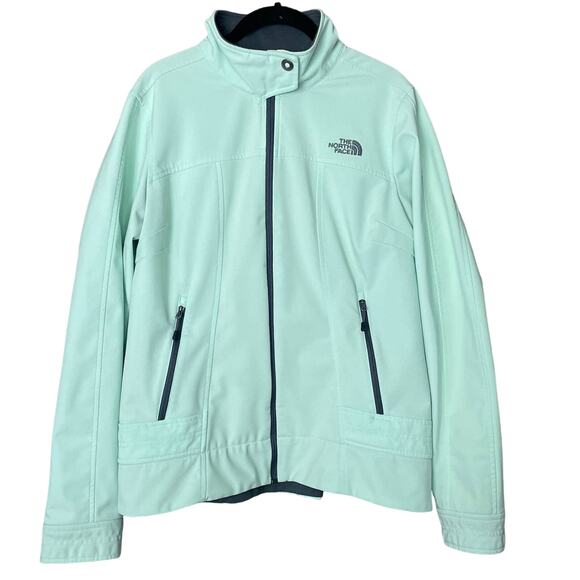 The North Face Calentito Softshell Jacket Full Zip Mint Green Size Large - Picture 1 of 9